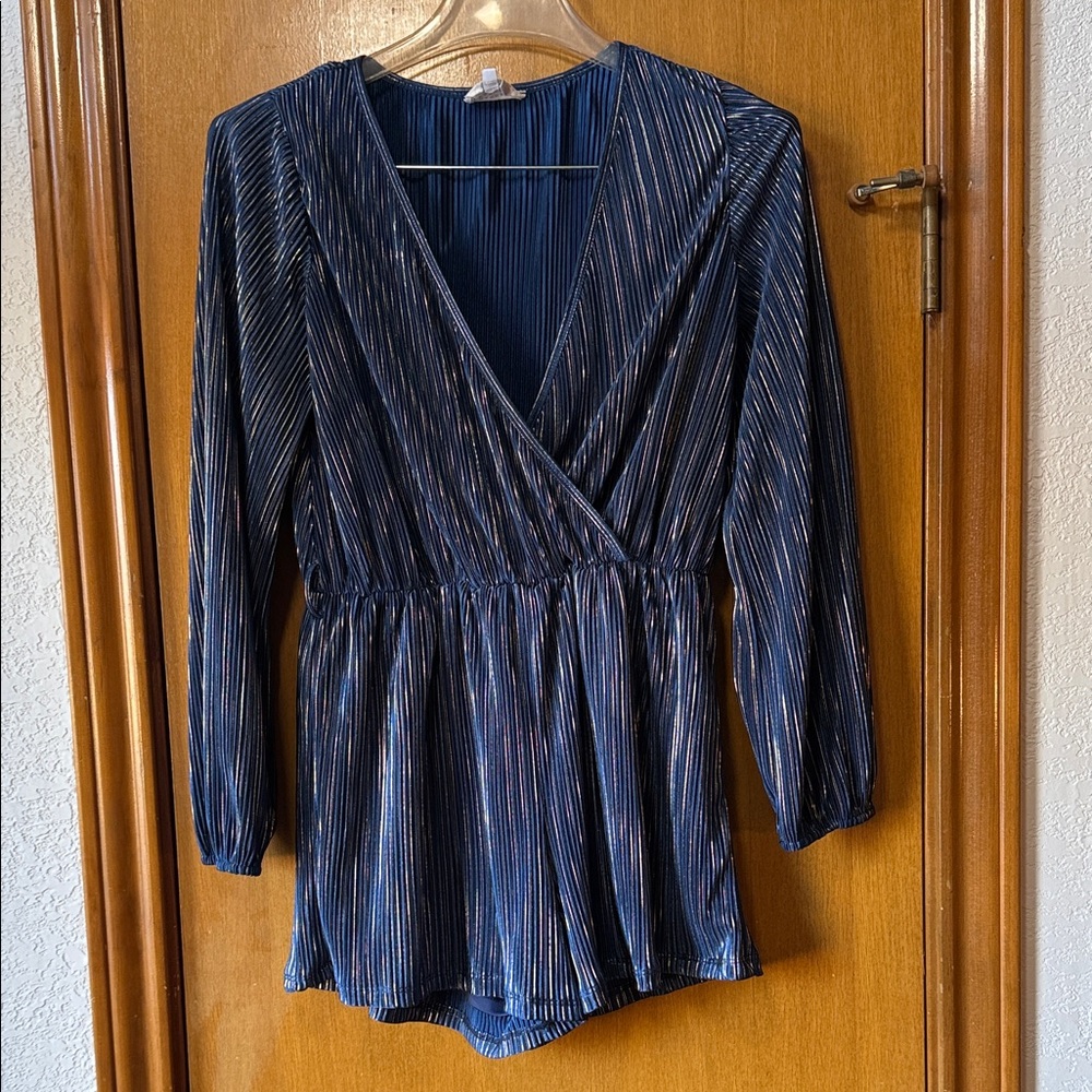 HANNA BANANA blue and gold romper